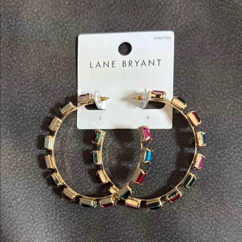 Lane Bryant Multicolor Hoop Earrings